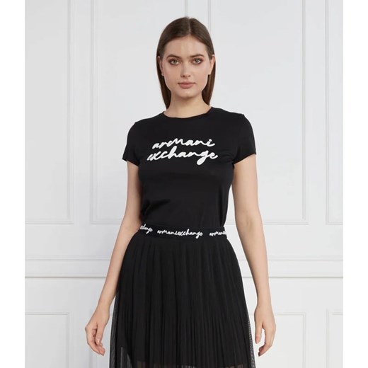 Armani Exchange T-shirt | Regular Fit ze sklepu Gomez Fashion Store w kategorii Bluzki damskie - zdjęcie 163960190