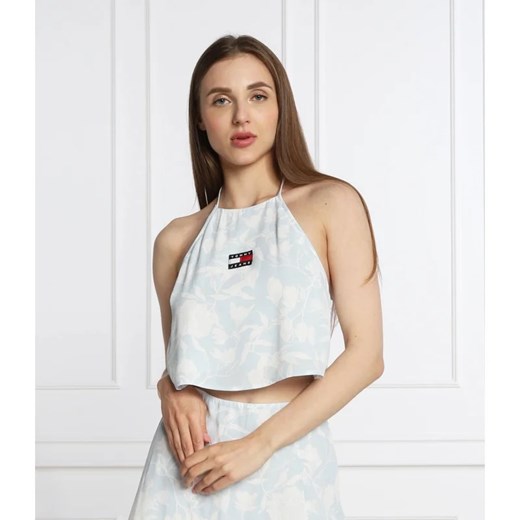 Bluzka damska Tommy Jeans z wiskozy