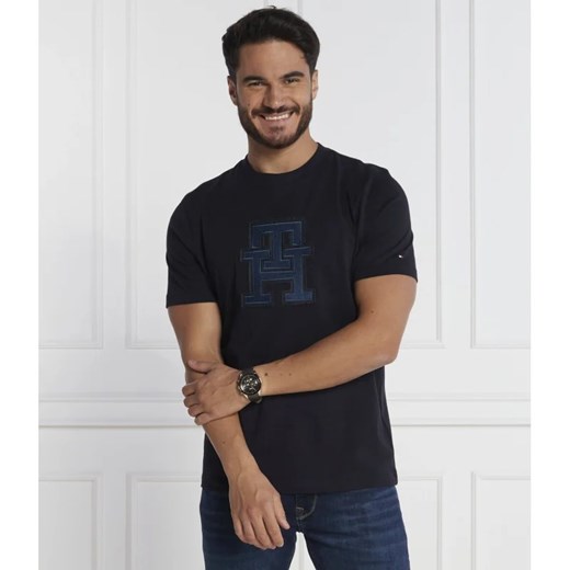 Tommy Hilfiger T-shirt MONOGRAM APPLIQUE | Regular Fit Tommy Hilfiger L okazyjna cena Gomez Fashion Store