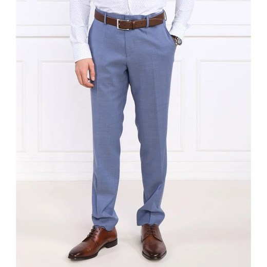 BOSS BLACK Wełniane spodnie H-Genius-MM-224 | Slim Fit ze sklepu Gomez Fashion Store w kategorii Spodnie męskie - zdjęcie 163960440