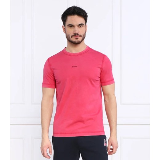 T-shirt męski BOSS HUGO z krótkim rękawem bawełniany 