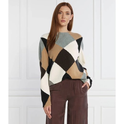 Liviana Conti Sweter | Regular Fit | z dodatkiem kaszmiru ze sklepu Gomez Fashion Store w kategorii Swetry damskie - zdjęcie 163960621