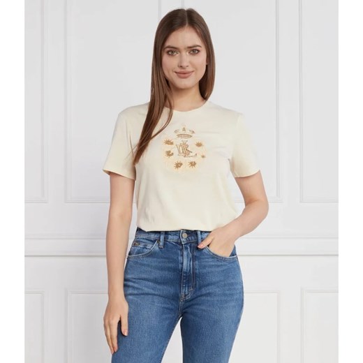 Bluzka damska Ralph Lauren młodzieżowa z krótkim rękawem