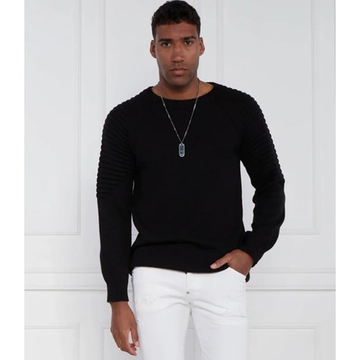 Les Hommes Sweter | Regular Fit | z dodatkiem wełny ze sklepu Gomez Fashion Store w kategorii Swetry męskie - zdjęcie 163960953