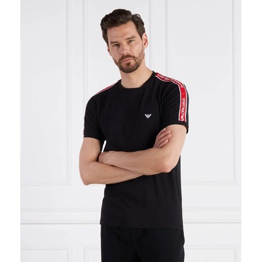 T-shirt męski Emporio Armani czarny z krótkim rękawem