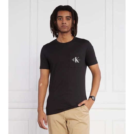 CALVIN KLEIN JEANS T-shirt | Slim Fit M promocyjna cena Gomez Fashion Store