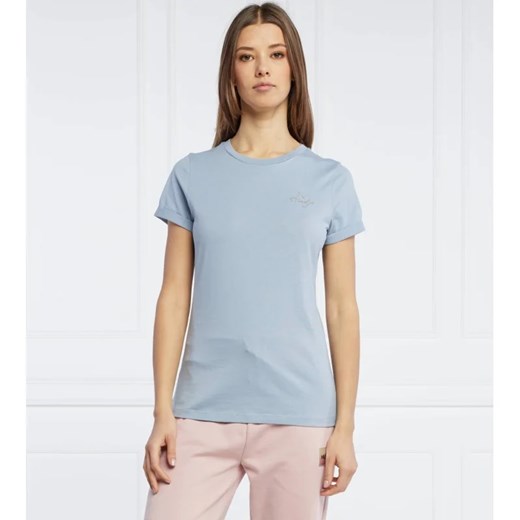 HUGO T-shirt The Slim Tee | Slim Fit ze sklepu Gomez Fashion Store w kategorii Bluzki damskie - zdjęcie 163961161