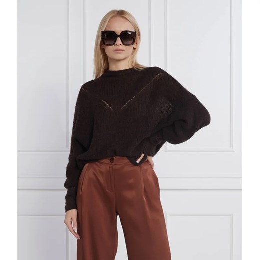 Patrizia Pepe Wełniany sweter | Relaxed fit ze sklepu Gomez Fashion Store w kategorii Swetry damskie - zdjęcie 163961304