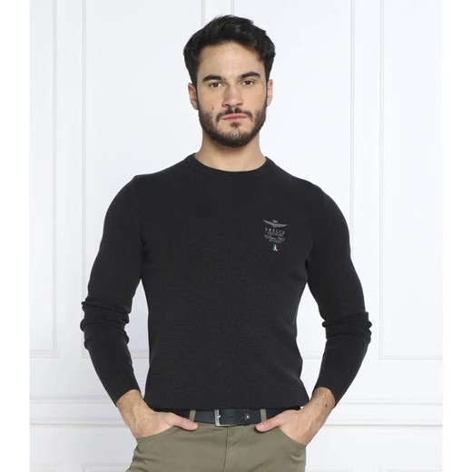 Aeronautica Militare Sweter MAGLIA GIROCOLLO | Regular Fit ze sklepu Gomez Fashion Store w kategorii Swetry męskie - zdjęcie 163961533