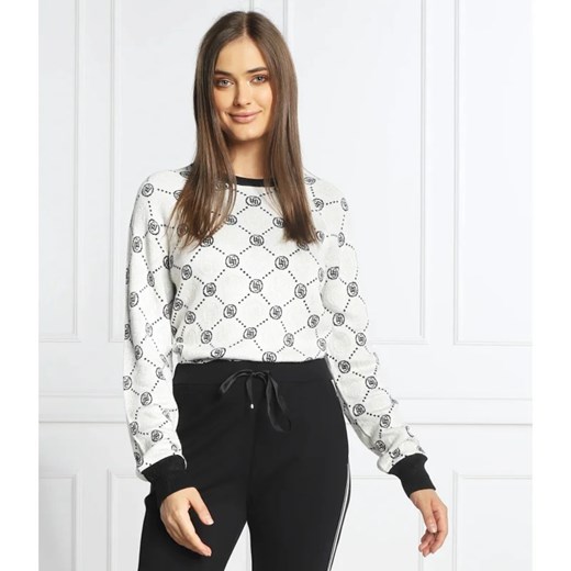 Liu Jo Sport Sweter | Regular Fit | z dodatkiem jedwabiu S Gomez Fashion Store