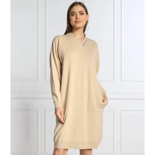 Peserico Wełniana sukienka | z dodatkiem jedwabiu Peserico 34 promocja Gomez Fashion Store