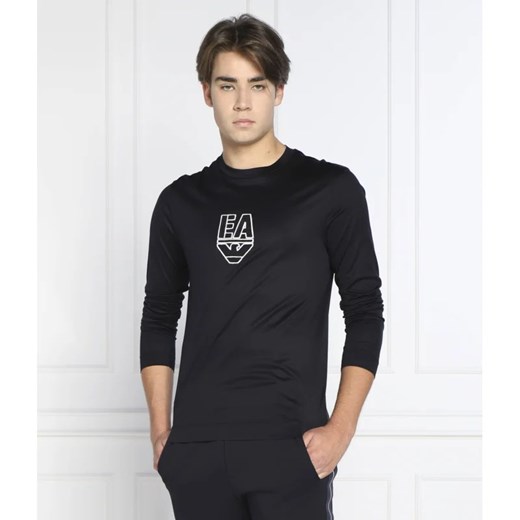 T-shirt męski czarny Emporio Armani jesienny 