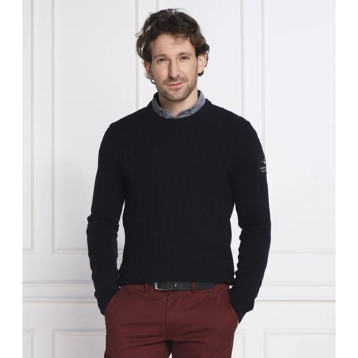 Aeronautica Militare Wełniany sweter | Slim Fit ze sklepu Gomez Fashion Store w kategorii Swetry męskie - zdjęcie 163962061
