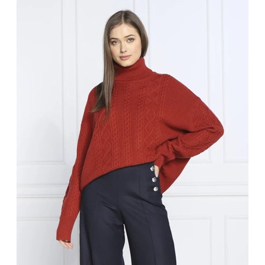 Sweter damski BOSS HUGO z golfem