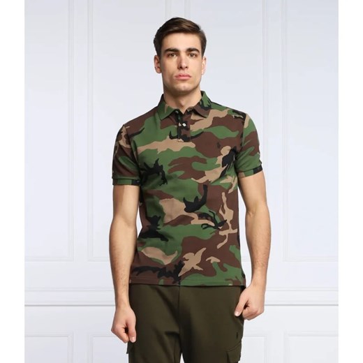 T-shirt męski Polo Ralph Lauren z krótkim rękawem z bawełny moro