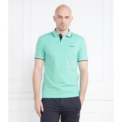BOSS GREEN Polo Paul Curved | Slim Fit | stretch ze sklepu Gomez Fashion Store w kategorii T-shirty męskie - zdjęcie 163962332