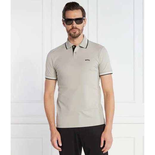 BOSS GREEN Polo Paul Curved | Slim Fit | stretch ze sklepu Gomez Fashion Store w kategorii T-shirty męskie - zdjęcie 163963160