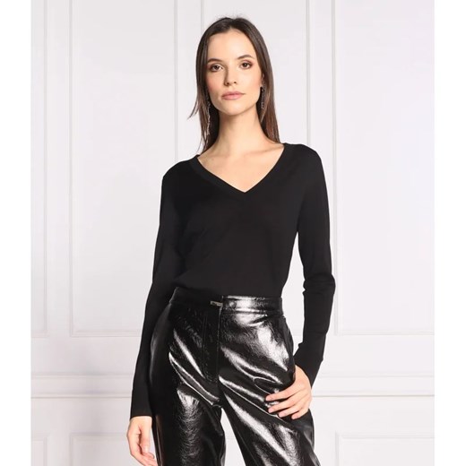 Pinko Wełniana bluzka REDBULL | Regular Fit ze sklepu Gomez Fashion Store w kategorii Bluzki damskie - zdjęcie 163963731