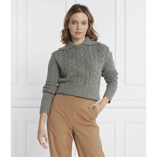 Weekend MaxMara Wełniany sweter SAVIO | Cropped Fit Weekend Maxmara S Gomez Fashion Store wyprzedaż
