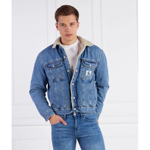 CALVIN KLEIN JEANS Kurtka jeansowa REGULAR 90S SHERPA DENIM JACKET | Regular Fit XXL Gomez Fashion Store okazyjna cena