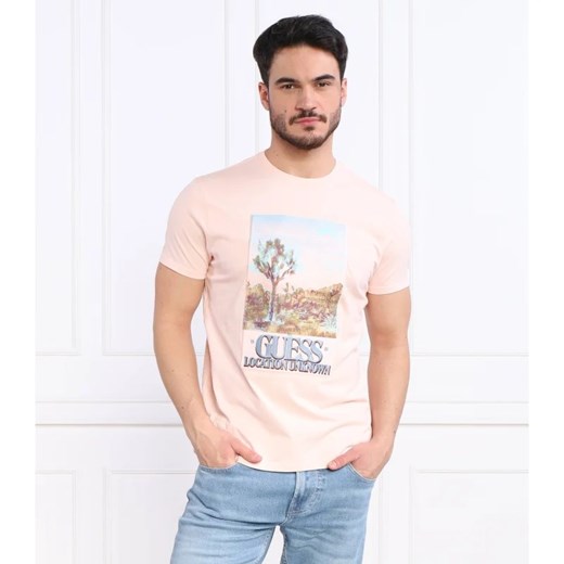 GUESS T-shirt DESERT PHOTO | Regular Fit ze sklepu Gomez Fashion Store w kategorii T-shirty męskie - zdjęcie 163964320
