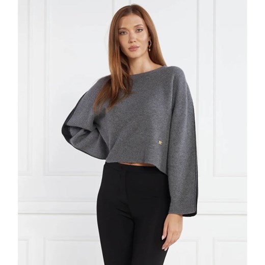 Pinko Wełniany sweter | Cropped Fit | z dodatkiem kaszmiru ze sklepu Gomez Fashion Store w kategorii Swetry damskie - zdjęcie 163964564