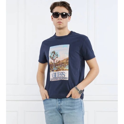 GUESS T-shirt DESERT PHOTO | Regular Fit ze sklepu Gomez Fashion Store w kategorii T-shirty męskie - zdjęcie 163964580