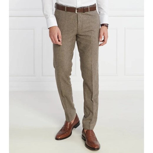 Oscar Jacobson Wełniane spodnie DENZ | Regular Fit ze sklepu Gomez Fashion Store w kategorii Spodnie męskie - zdjęcie 163964681