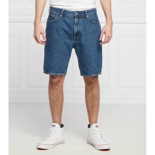 Spodenki męskie Guess letnie niebieskie casualowe