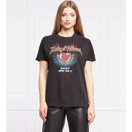 Zadig&Voltaire T-shirt TOM COMPO CONCERT | Regular Fit Zadig&voltaire S okazja Gomez Fashion Store