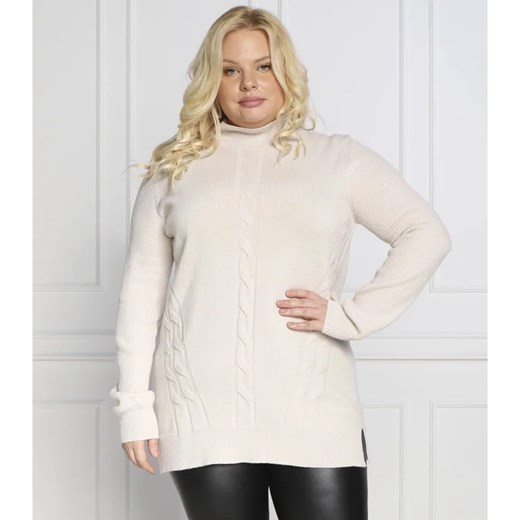 Persona by Marina Rinaldi Sweter ALBUM Plus size | Regular Fit | z dodatkiem Persona By Marina Rinaldi 42/44 okazyjna cena Gomez Fashion Store