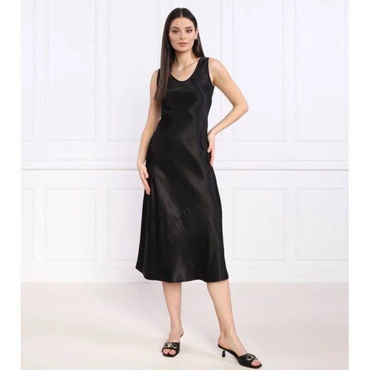 Sukienka Max Mara czarna midi bez rękawów