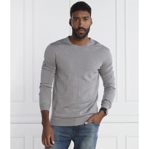 HUGO Wełniany sweter San Cedric-M1 | Regular Fit ze sklepu Gomez Fashion Store w kategorii Swetry męskie - zdjęcie 163966244
