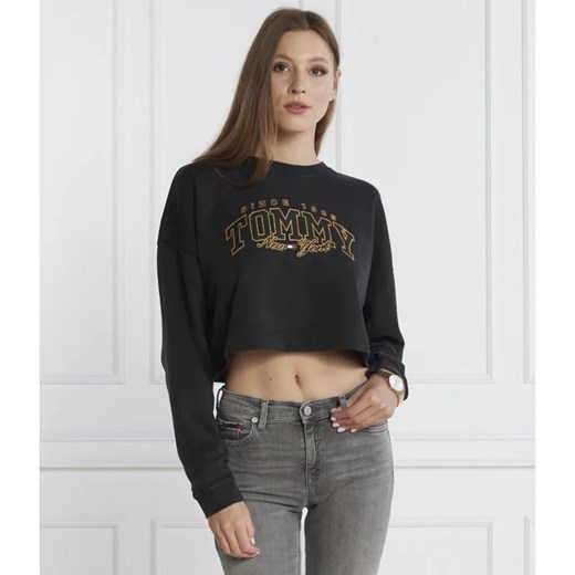 Tommy Jeans Bluza LUXE VARSITY CREW | Cropped Fit Tommy Jeans M Gomez Fashion Store