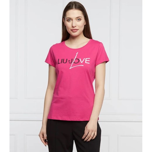 Liu Jo Sport T-shirt | Regular Fit ze sklepu Gomez Fashion Store w kategorii Bluzki damskie - zdjęcie 163966632