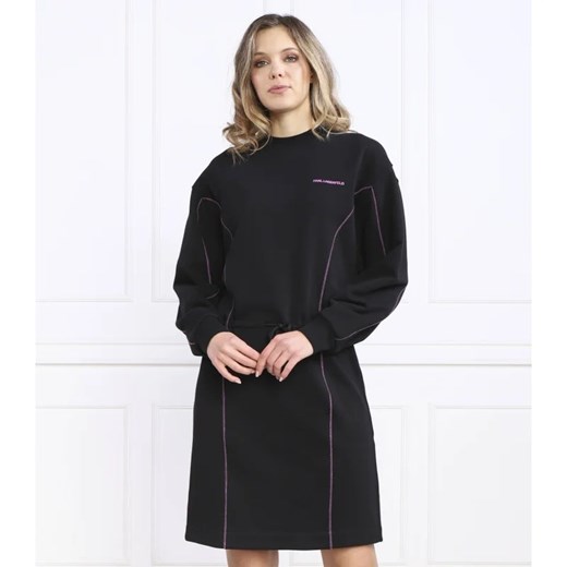Karl Lagerfeld Sukienka contrast stitch ze sklepu Gomez Fashion Store w kategorii Sukienki - zdjęcie 163966942