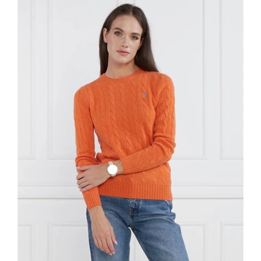 POLO RALPH LAUREN Wełniany sweter | Regular Fit | z dodatkiem kaszmiru ze sklepu Gomez Fashion Store w kategorii Swetry damskie - zdjęcie 163967222