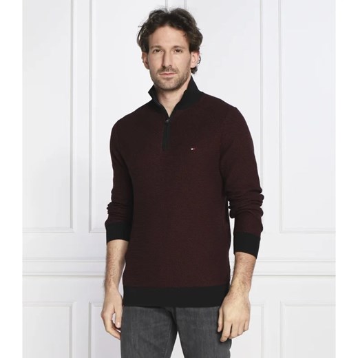 Sweter męski Tommy Hilfiger bawełniany czarny casual