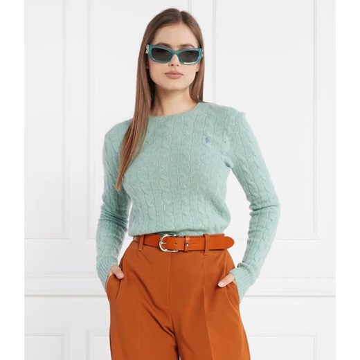 POLO RALPH LAUREN Wełniany sweter | Regular Fit | z dodatkiem kaszmiru ze sklepu Gomez Fashion Store w kategorii Swetry damskie - zdjęcie 163967351