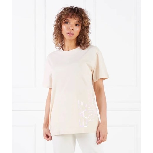 EA7 T-shirt | Regular Fit ze sklepu Gomez Fashion Store w kategorii Bluzki damskie - zdjęcie 163967680