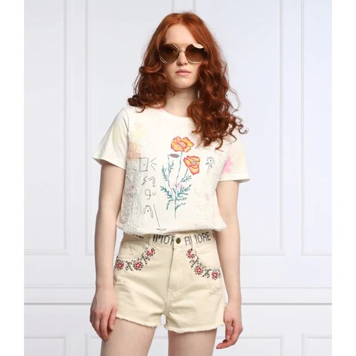 Desigual T-shirt ALTEA | Regular Fit ze sklepu Gomez Fashion Store w kategorii Bluzki damskie - zdjęcie 163967781