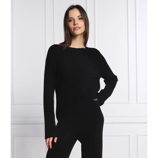 TWINSET Wełniany sweter | Regular Fit | z dodatkiem kaszmiru ze sklepu Gomez Fashion Store w kategorii Swetry damskie - zdjęcie 163967810