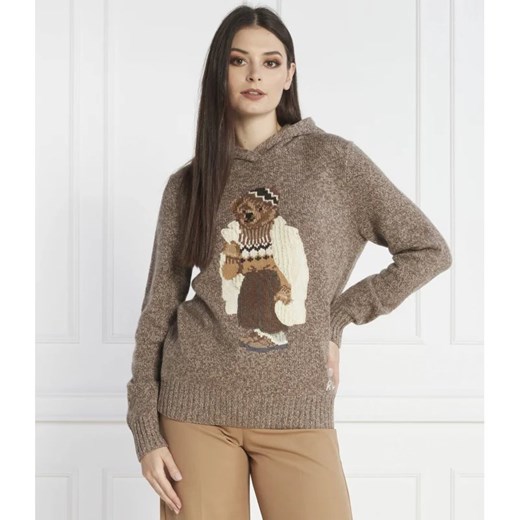 POLO RALPH LAUREN Wełniany sweter BLEND | Regular Fit | z dodatkiem kaszmiru ze sklepu Gomez Fashion Store w kategorii Swetry damskie - zdjęcie 163967884