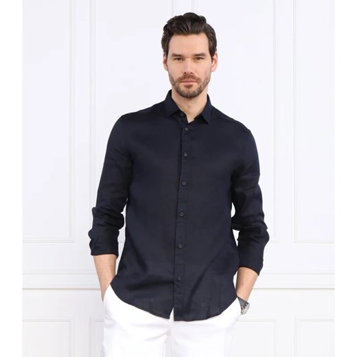 Armani Exchange Lniana koszula | Regular Fit ze sklepu Gomez Fashion Store w kategorii Koszule męskie - zdjęcie 163967963