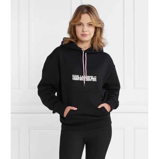 Karl Lagerfeld Bluza seasonal logo hoodie | Relaxed fit ze sklepu Gomez Fashion Store w kategorii Bluzy damskie - zdjęcie 163968182