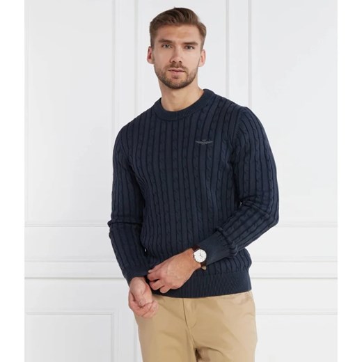 Aeronautica Militare Sweter | Regular Fit ze sklepu Gomez Fashion Store w kategorii Swetry męskie - zdjęcie 163968532