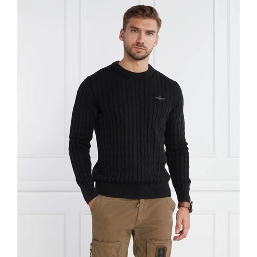 Aeronautica Militare Sweter | Regular Fit Aeronautica Militare XL promocja Gomez Fashion Store