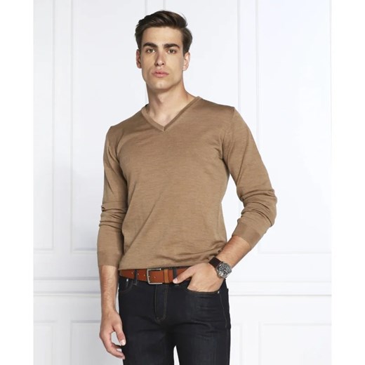 Oscar Jacobson Wełniany sweter | Regular Fit ze sklepu Gomez Fashion Store w kategorii Swetry męskie - zdjęcie 163968812