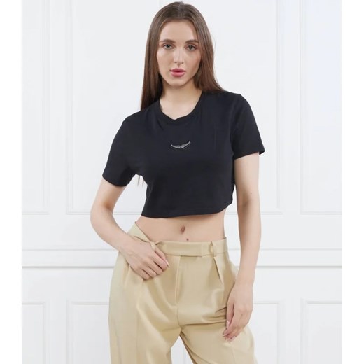 Zadig&Voltaire T-shirt CARLY WINGS | Cropped Fit ze sklepu Gomez Fashion Store w kategorii Bluzki damskie - zdjęcie 163968854