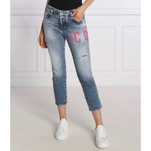 Dsquared2 Jeansy Icon Crop Cool Girl | Cropped Fit Dsquared2 40 Gomez Fashion Store wyprzedaż